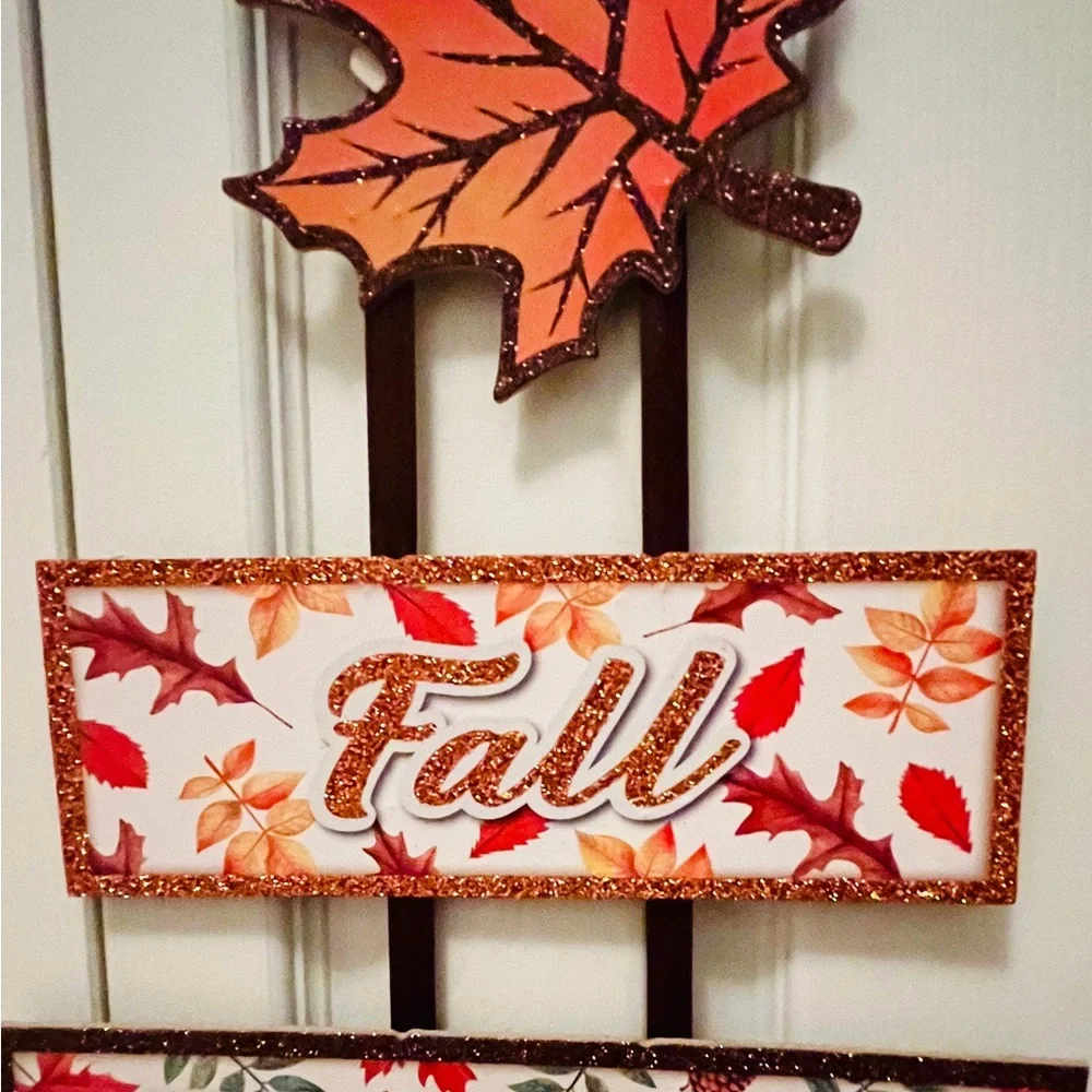Farmhouse Rustic Fall Blessings Wooden Signs